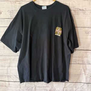 Caribbean Soul Caribbean Coast Chopper Black Short Sleeve Tee with Graphic